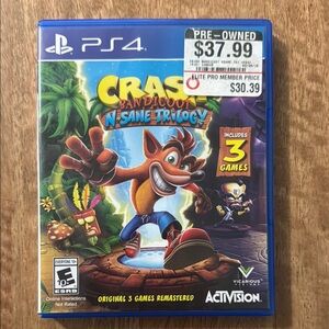 Crash Bandicoot N. Sane Trilogy for PS4 - Blue Case